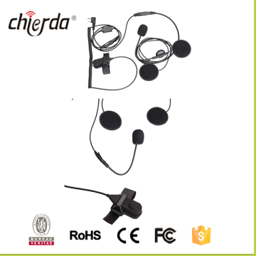 Wired black noise cancelling helmet wireless headset for two way radio