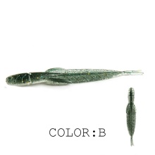 FJORD Hot Sale 78mm Leech Lures - 20pcs per Bag Soft Plastic Bass Bait