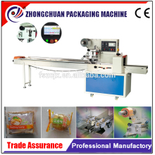 horizontal manual feeding pillow bag flour tortilla packing machine