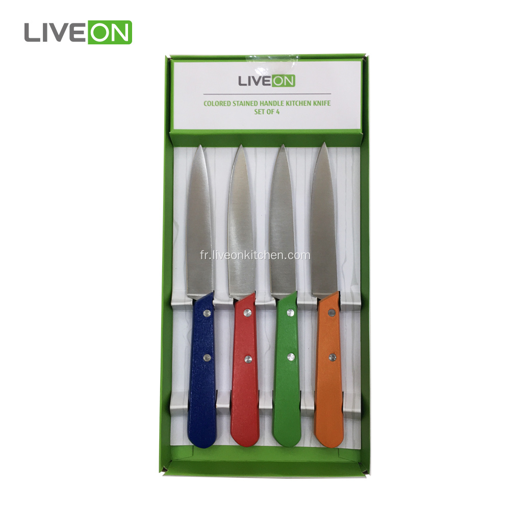 Set de 4 couteaux de cuisine