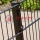 Black PVC Fence of Double Horizontal Wire