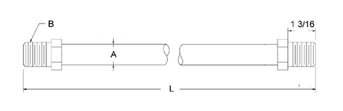 E07 Hosszabbító horgonyrúd rajz E07 Extension Anchor Rod Drawing