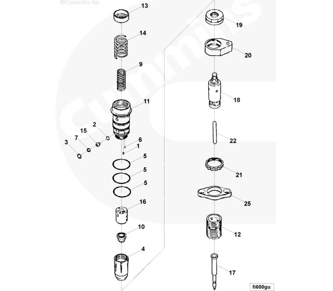 CUMMINS K19 KV Injector 3076132 3058802