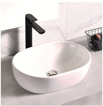 Ceramic White Countertop Basin