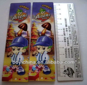 Promotional lenticular 3D ruler