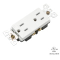 Double Wall Socket 15A/120V TR Clip Wiring