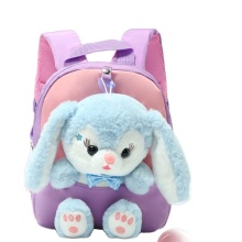 OMOI 3D Cartoon Bad Bunny Plush Toy School Bag