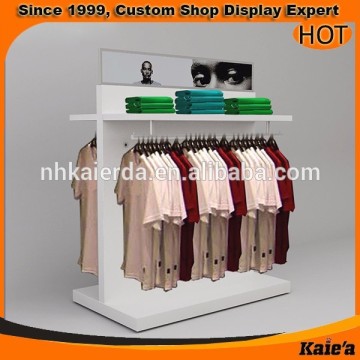 clothes store display rack,wooden clothes display rack