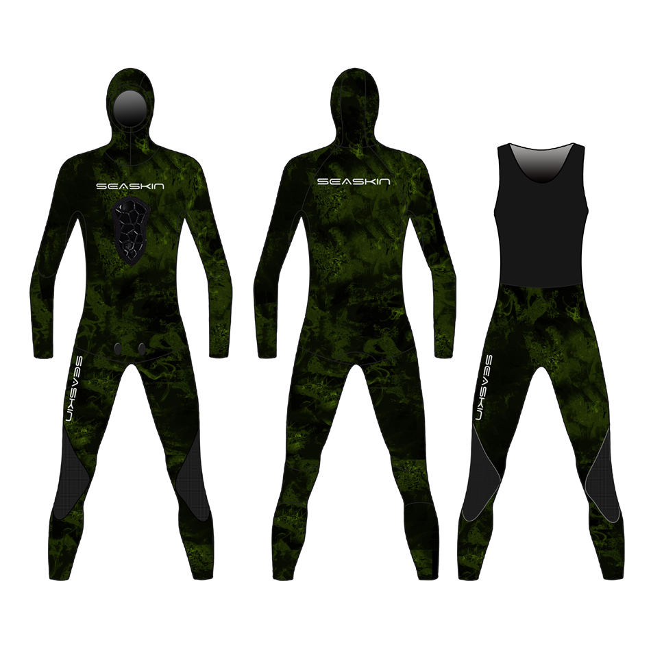 Seaskin Unisex Two Piece Long John Spearfishing Wetsuits