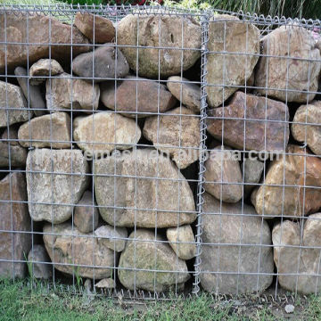 Galvanized stone gabion fence/ gabion box gabion fence/ gabion mesh