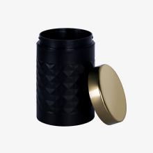 Tea coffee canister with diamond surface