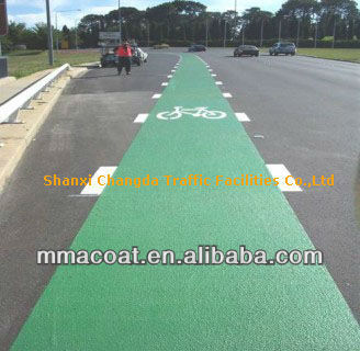 thermoplastic protective coatings for colorful road marking