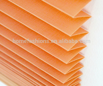 Polyester Fabric Pleated Blind window blinds/ roller blind pleated blinds for shower room