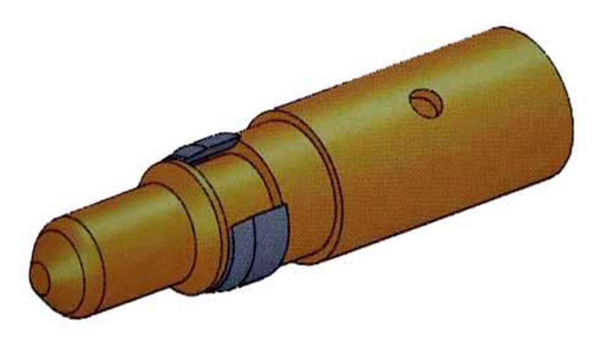 Power Coaxial D-Sub Connector Crimp Male Contact