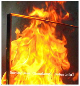 5mm , 6mm , 8mm Fire Rated Glass , Cesium-kalium Glass With En 12150