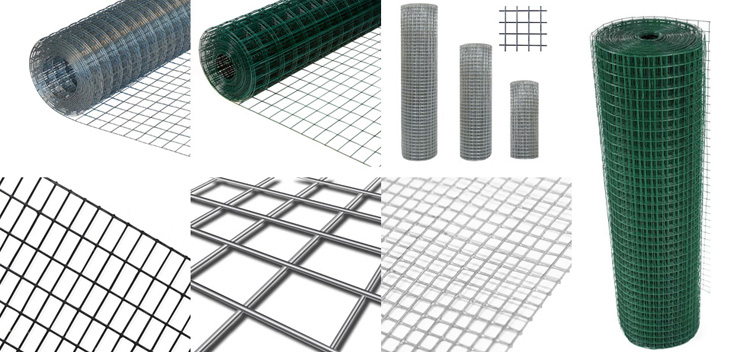 Anti-corrosion 1/2'' square hole galvanized welded mesh roll for farm fence