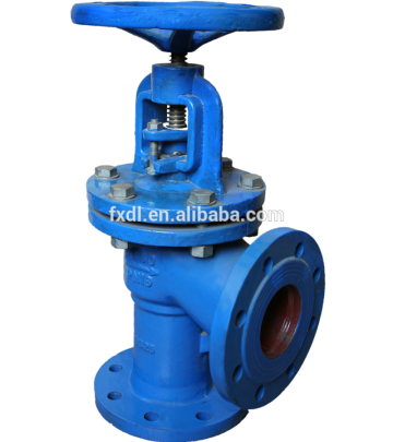 DIN CAST IRON ANGLE GLOBE VALVE PN16