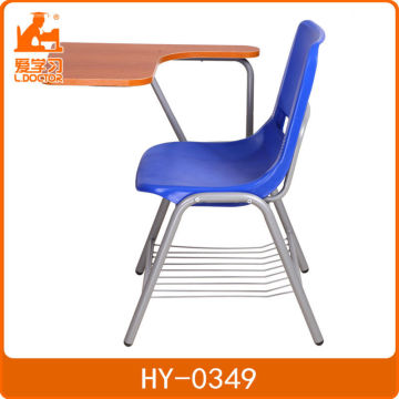 Lightweight children school chair with writing pad