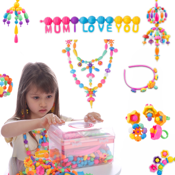 Pop Beads Jewelry Making Kit: DIY Toys for Kids, Toddlers (1-3, 2-4 Years)