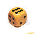 Round-corner wooden dice with painted spots 20MM