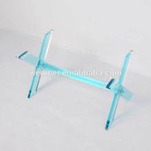 Colored Acrylic Furniture X shape Leg, plinth Leg