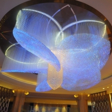 LED RGB Fiber Optic Crystal Chandelier for Indoor Lighting