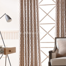 100% Polyester Jacquard Linen Touching Window Curtain