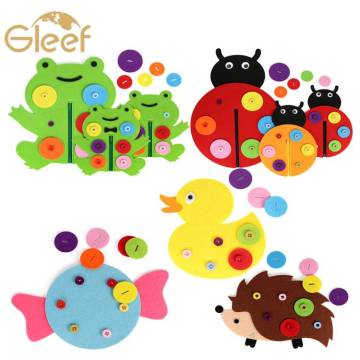 High Quality Button Up Felt Educational Toy