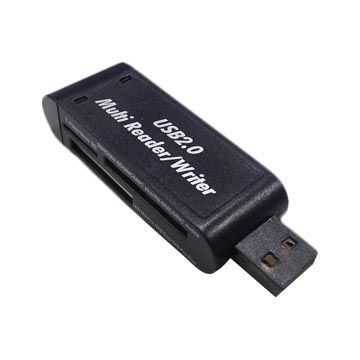 Multiple-card reader for MicroSD/MS/SD card