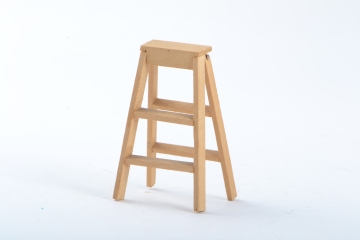 Dollhouse Miniature Wood Step Ladder