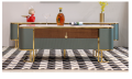 Tavolino da caffè in marmo moderno e semplice per soggiorno