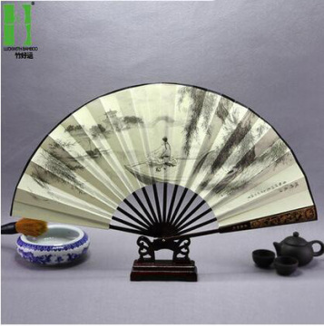 Decorative pictures chinese bamboo fans large