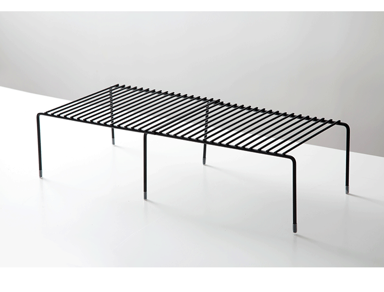 Çift Katlı Geri Çekilebilir Demir Mutfak Rafları Double Tiers Retractable Iron Kitchen Shelves