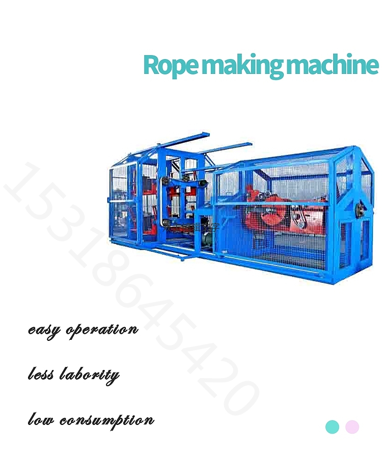 automatic plastic 4 strands twisted rope making machine 3 strands danline rope twisting machine