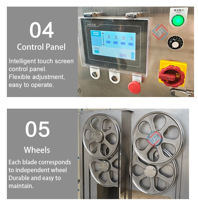 Automatic frozen meat cutting machine bone saw to food processing industrial