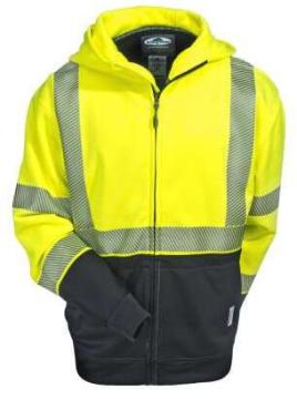 Yellow Tech Double Thick Full Zip Sweatshirt