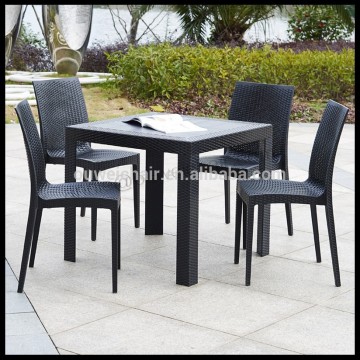 Outdoor furniture / plastic rattan tables and chairs