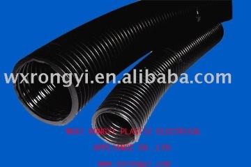 Injected plastic pipe