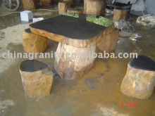 black basalt table