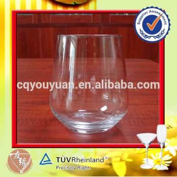 435ml (15oz) cheap promotional stemless wine cup sparkling wine glasses