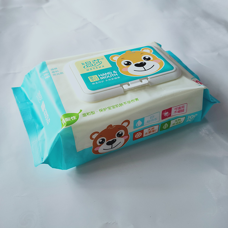 Lingettes pour bébé en tissu biologique humide non parfumées