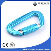 wholesale aluminium key chain carabiner hooks safety lanyard snap hook