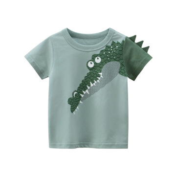 T-shirt a maniche corte per bambini con manica impiombata