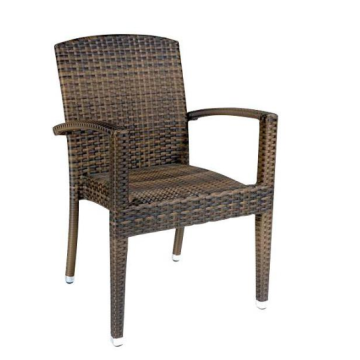 Wholesale Stackable Waterproof UV-Resistant Aluminum Beach Chairs & Deck Rattan Plastic Chairs