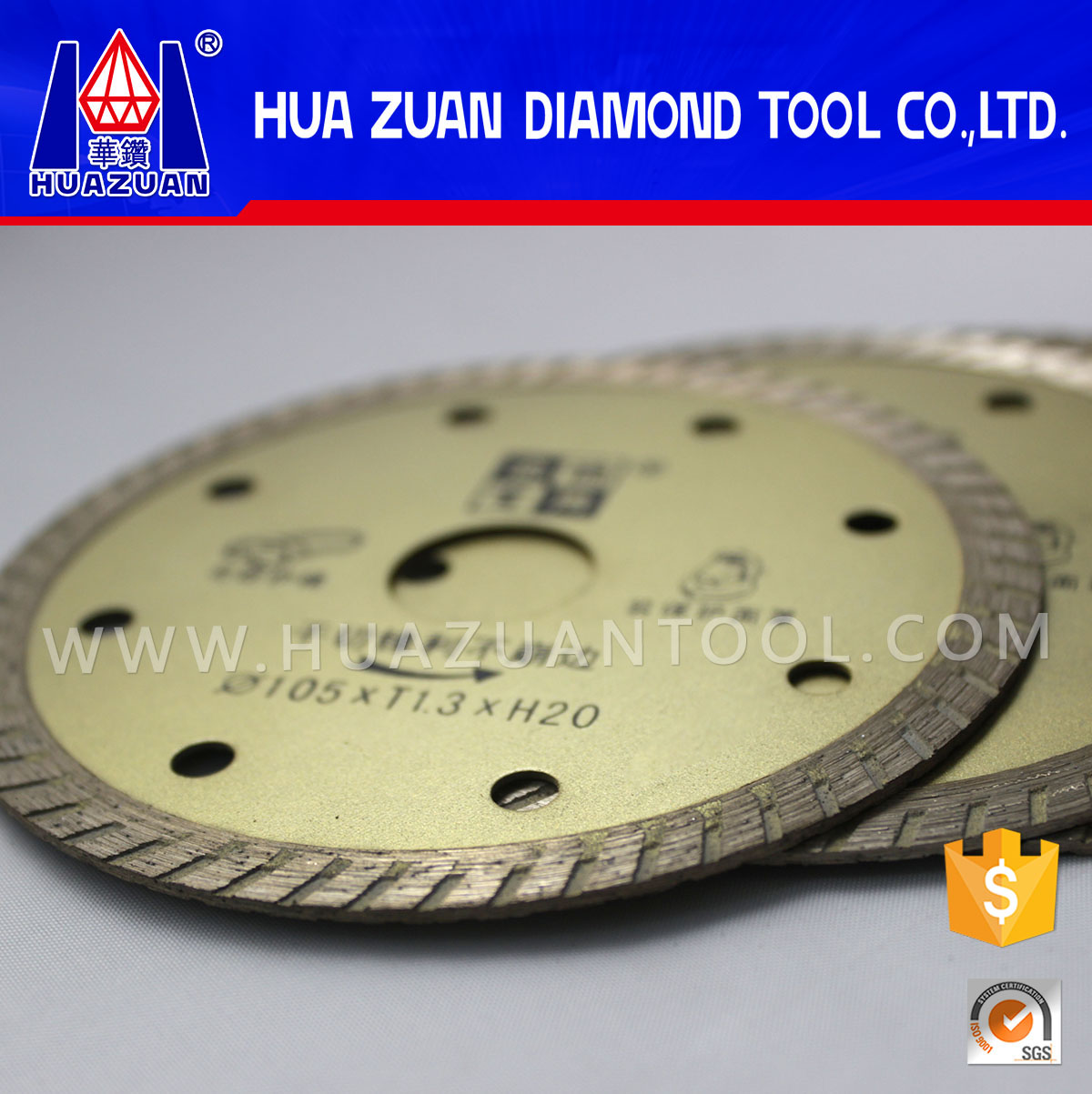 Super thin Diamond Cutting Disc for Porcelain