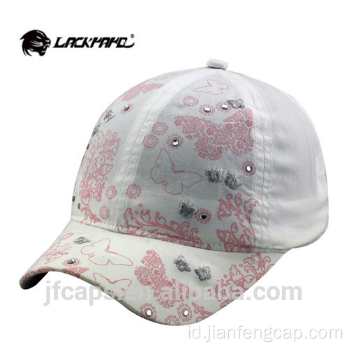 Topi Golf Olahraga Bordir 3D 6 Panel