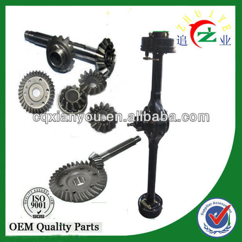 tricycle and atv parts rear axle with crown wheel and pinion gear