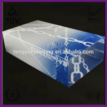 transparent plastic sleeve packaging box