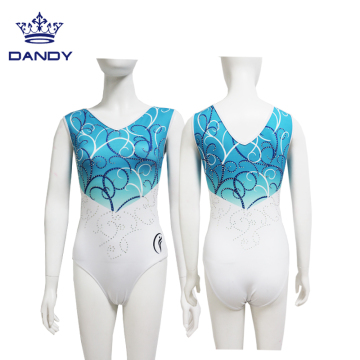 Custom sleeveless gymnastics leotards