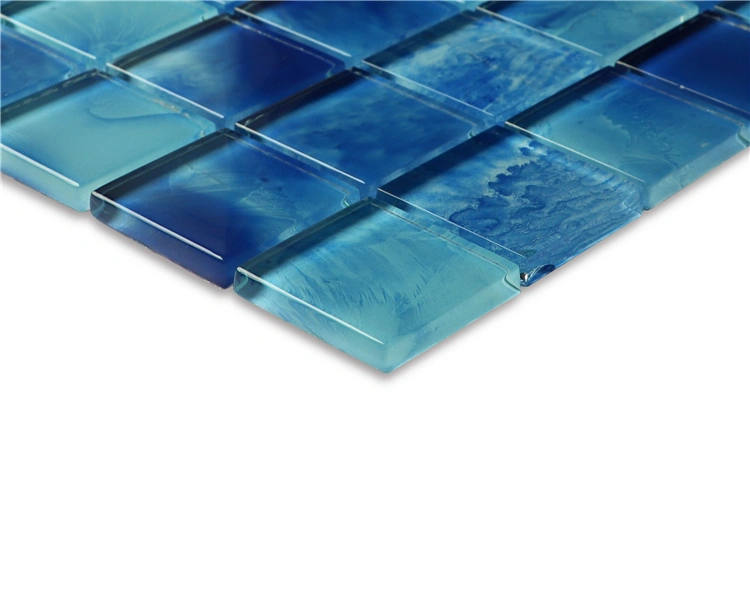 Blue Blending Crystal Glass Mosaic Tile for Pool